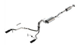 2021-2025 Ford F-150 2.7L/3.5L Split Rear Exit Cat-Back Exhaust w/ Black Tips | Dirty Garage