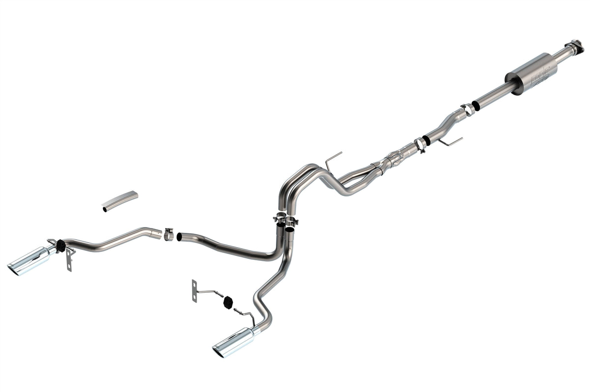 2021-2025 F-150 Cat-Back ATAK Dual Exhaust w/ Stainless Tips | Dirty Garage
