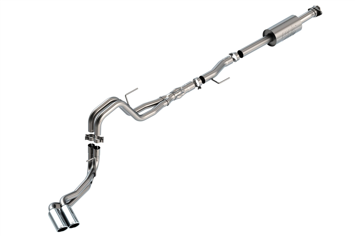 2021-2022 Ford F-150 Cat-Back ATAK Dual Side Exit Exhaust with Stainless Tips | Dirty Garage