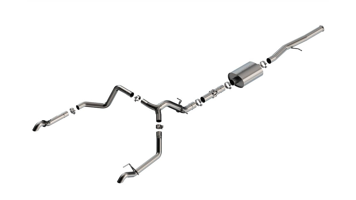 2022-2023 GM 1500 ZR2/AT4X Cat-Back ATAK Dual Exhaust w/ Turn Down Tail Pipes | Dirty Garage