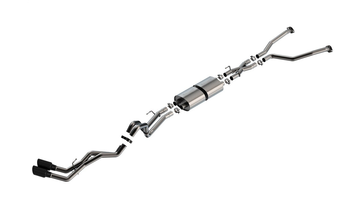 2022-2025 Tundra S-Type Cat-Back Dual Side Exit Exhaust w/ Black Tips | Dirty Garage
