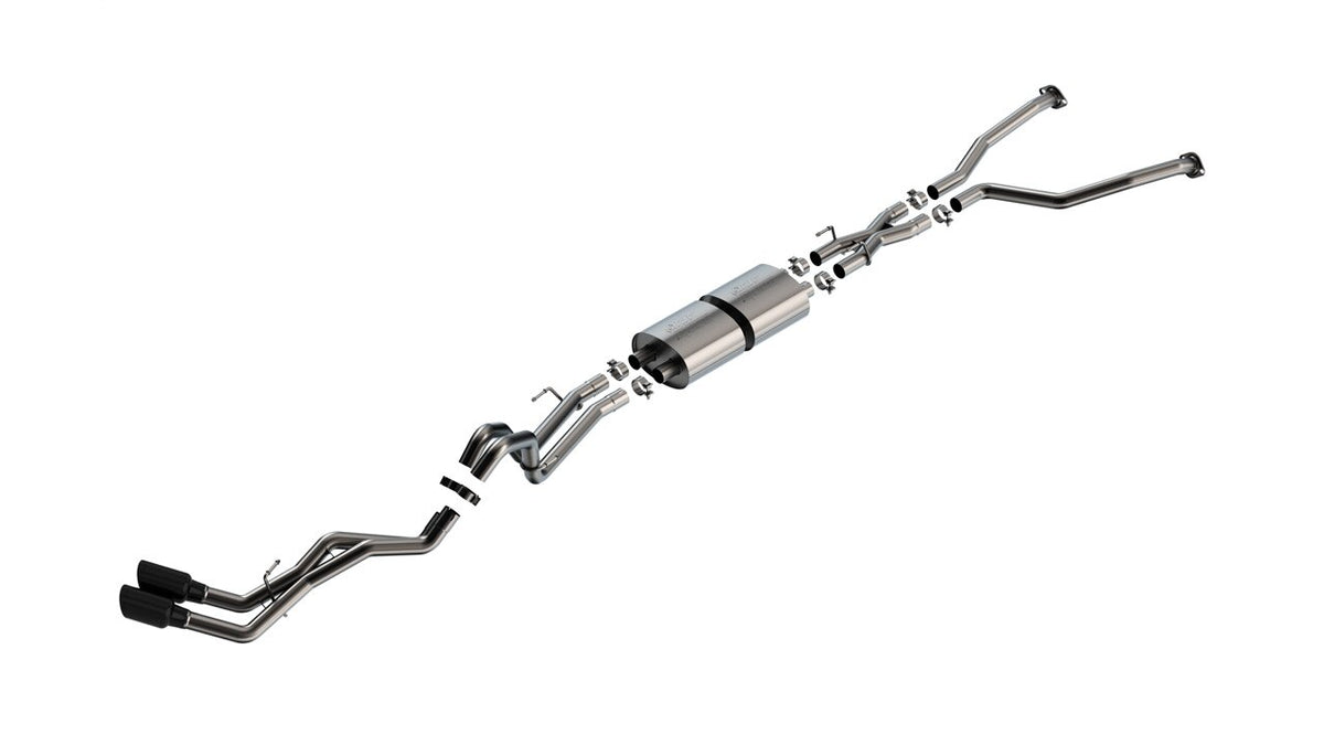 2022-2025 Tundra 3.4L ATAK Cat-Back Dual Side Exit Exhaust w/ Black Tips | Dirty Garage