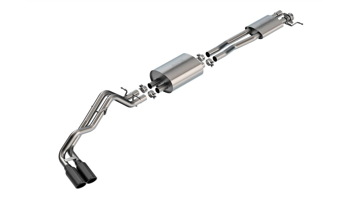 2024-2025 Ranger 2.7L Crew Cab 5' Box Cat-Back S-Type Exhaust w/ Black Tips | Dirty Garage