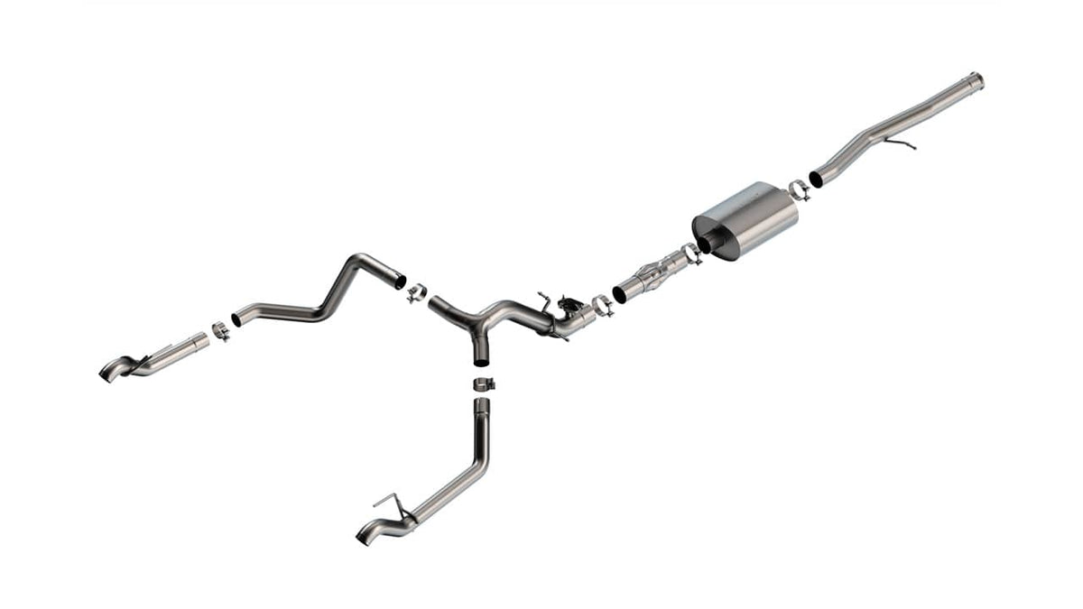 2024-2025 GM 1500 6.2L Extended/Crew Cab Cat-Back ATAK Dual Exhaust | Dirty Garage