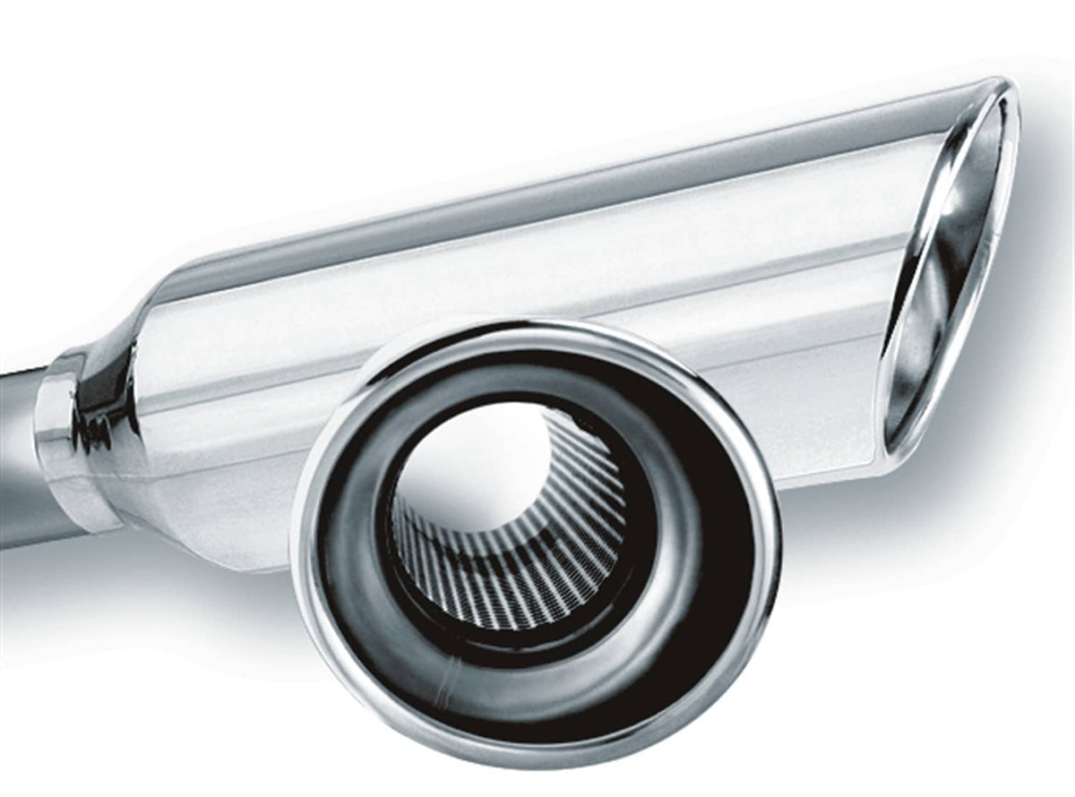 Universal 2.25" Inlet x 4" Outer Diameter x 12" Length Exhaust Tip | Dirty Garage