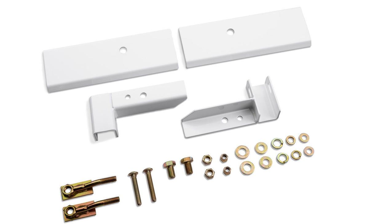 2020-2026 Chev Backrack Hdw Kit; Standard; White; Truck Bed Rack Hardware (30124W)
