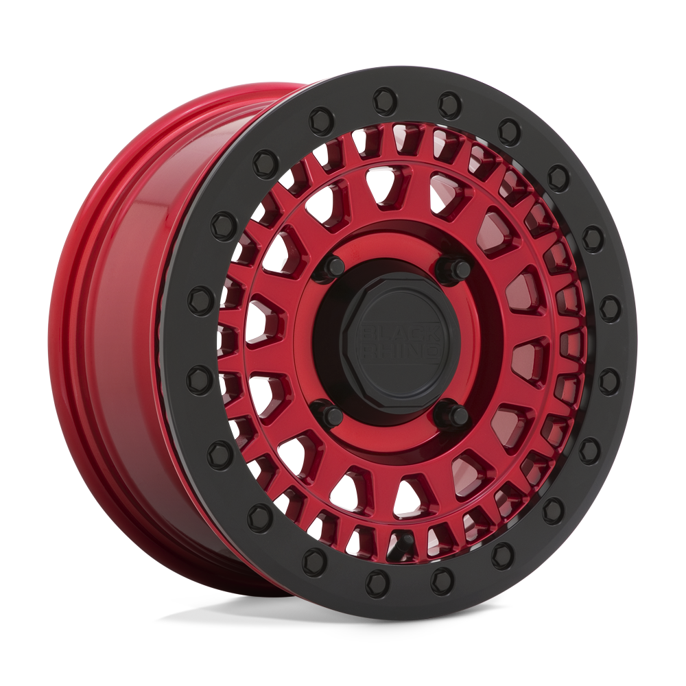 Black Rhino Parker UTV Beadlock Candy Red w/ Black Bead Ring Wheel | Dirty Garage