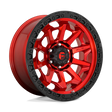 Fuel Covert Candy Red Black Bead Ring Wheel (D695) | Dirty Garage