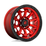 Fuel Covert Candy Red Black Bead Ring Wheel (D695) | Dirty Garage