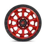 Fuel Covert Candy Red Black Bead Ring Wheel (D695) | Dirty Garage