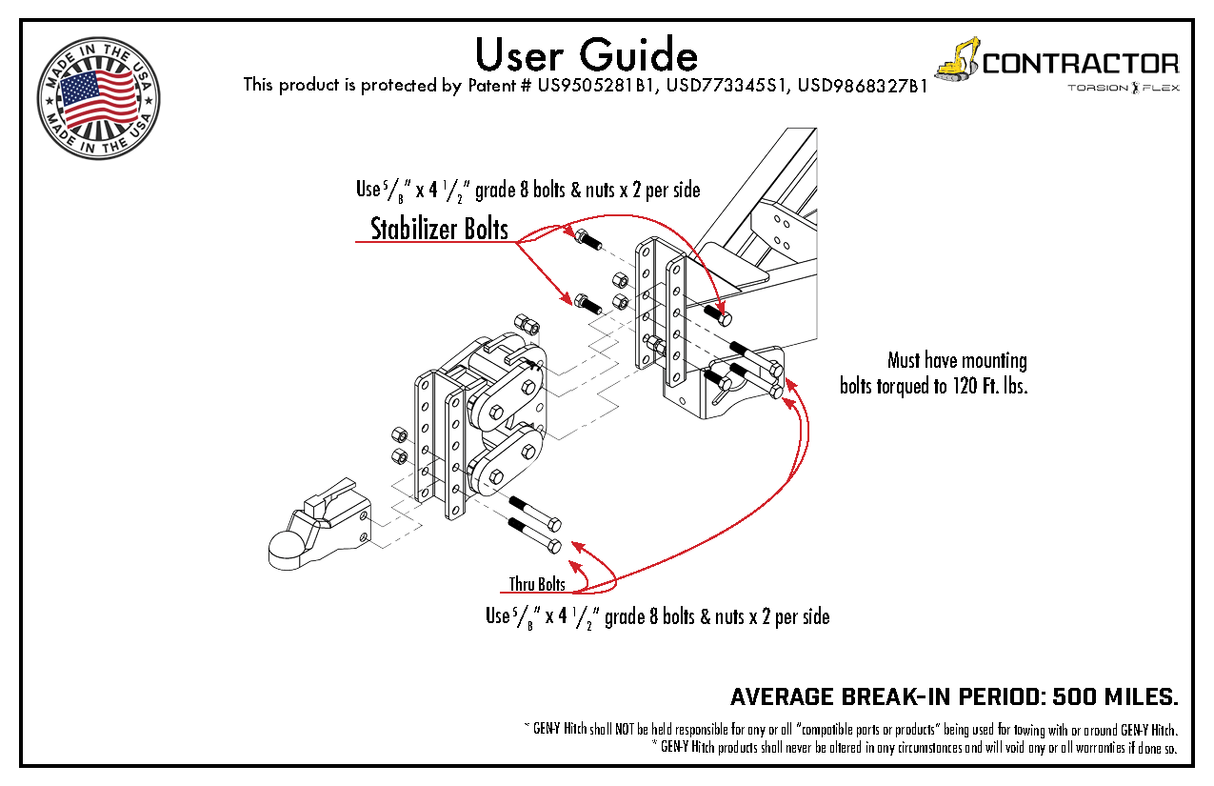 Contractor Torsion-Flex Trailer Coupler (GH-10001)