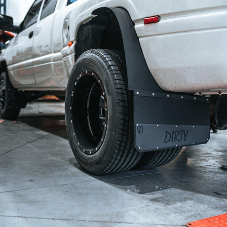 DIRTY Dually Long John Mud Flaps-Mud Flap-Trigger Industries-Dirty Garage