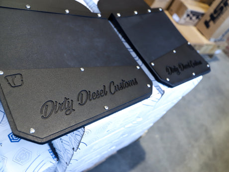 DIRTY Standard Height Mud Flaps-Mud Flap-Trigger Industries-Dirty Garage