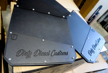 DIRTY Standard Height Mud Flaps-Mud Flap-Trigger Industries-Dirty Garage