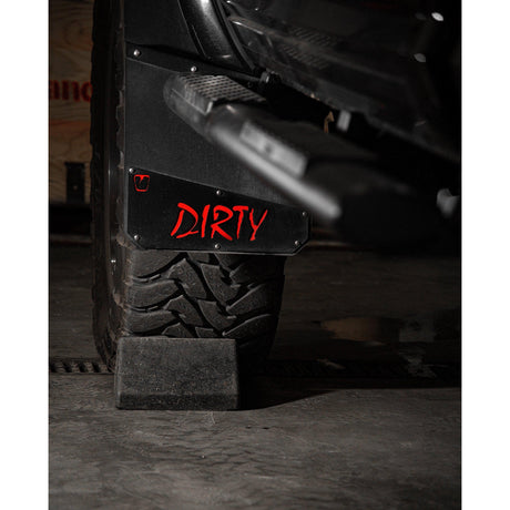 DIRTY Standard Height Mud Flaps-Mud Flap-Trigger Industries-Dirty Garage
