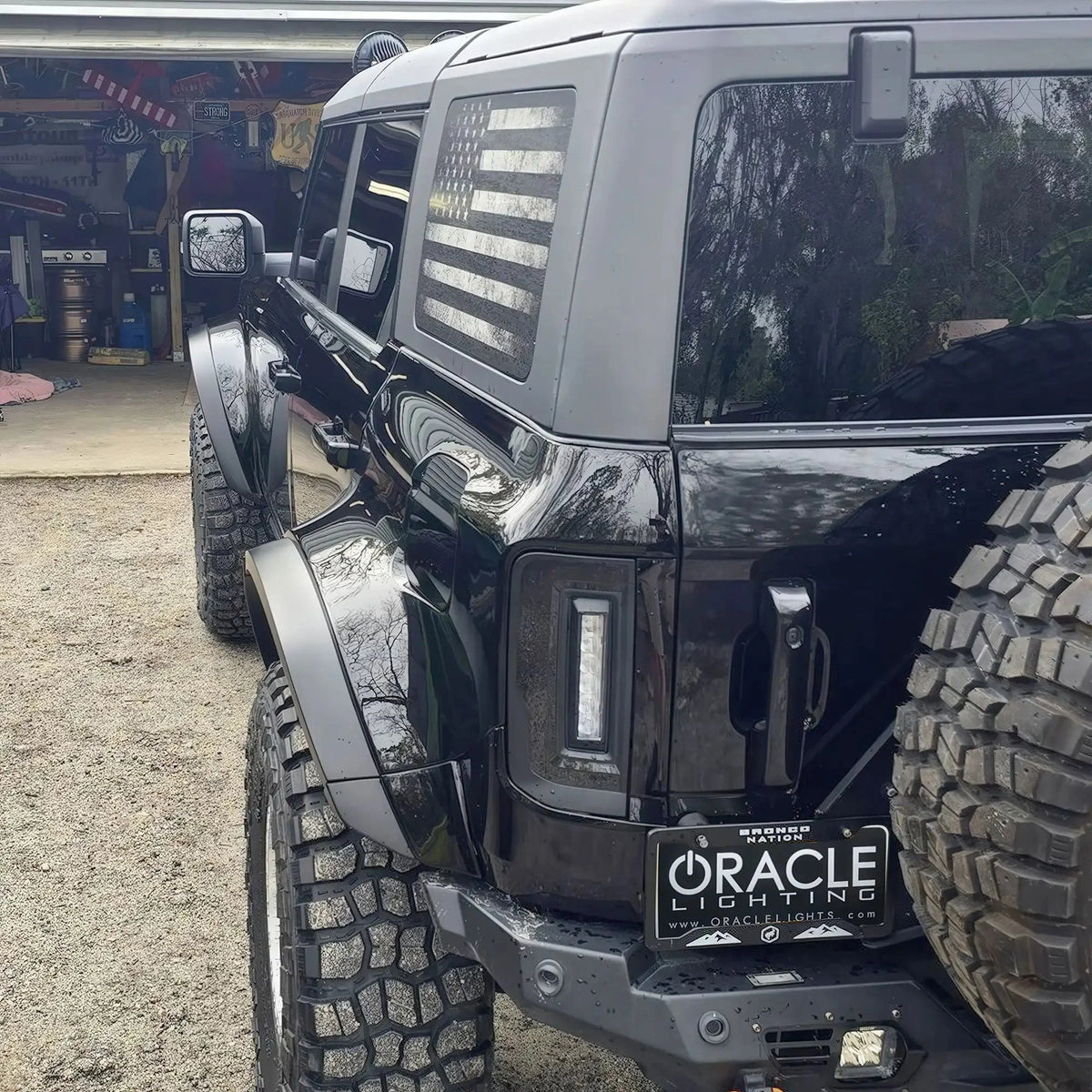 2021-2025 Bronco Flush Style Lensless LED Tail Lights, Tinted - View 4 | Dirty Garage