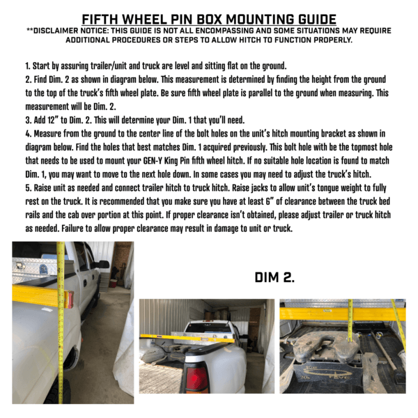 Executive 5th Wheel King Pin Box (GH-8030)