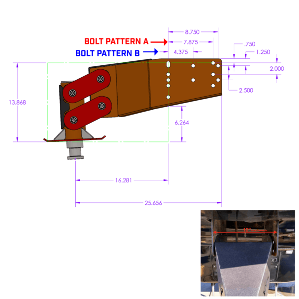 Executive 5th Wheel King Pin Box (GH-8030)