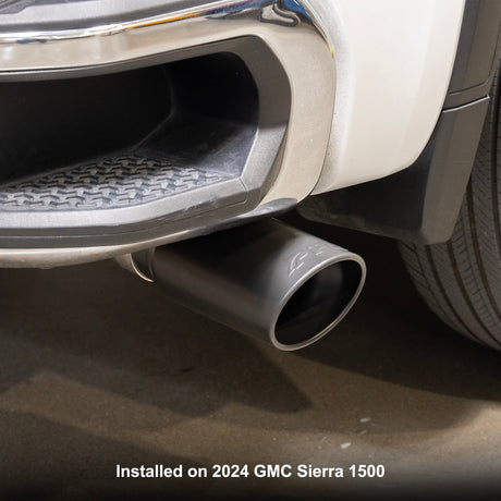 PPE 2019-2025 GM 1500 4.3L/5.3L Cat-Back Exhaust Single Exit Raw w/ Black Tips
