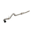 PPE 2019-2025 GM 1500 4.3L/5.3L Cat-Back Exhaust Single Exit Raw w/ Black Tips