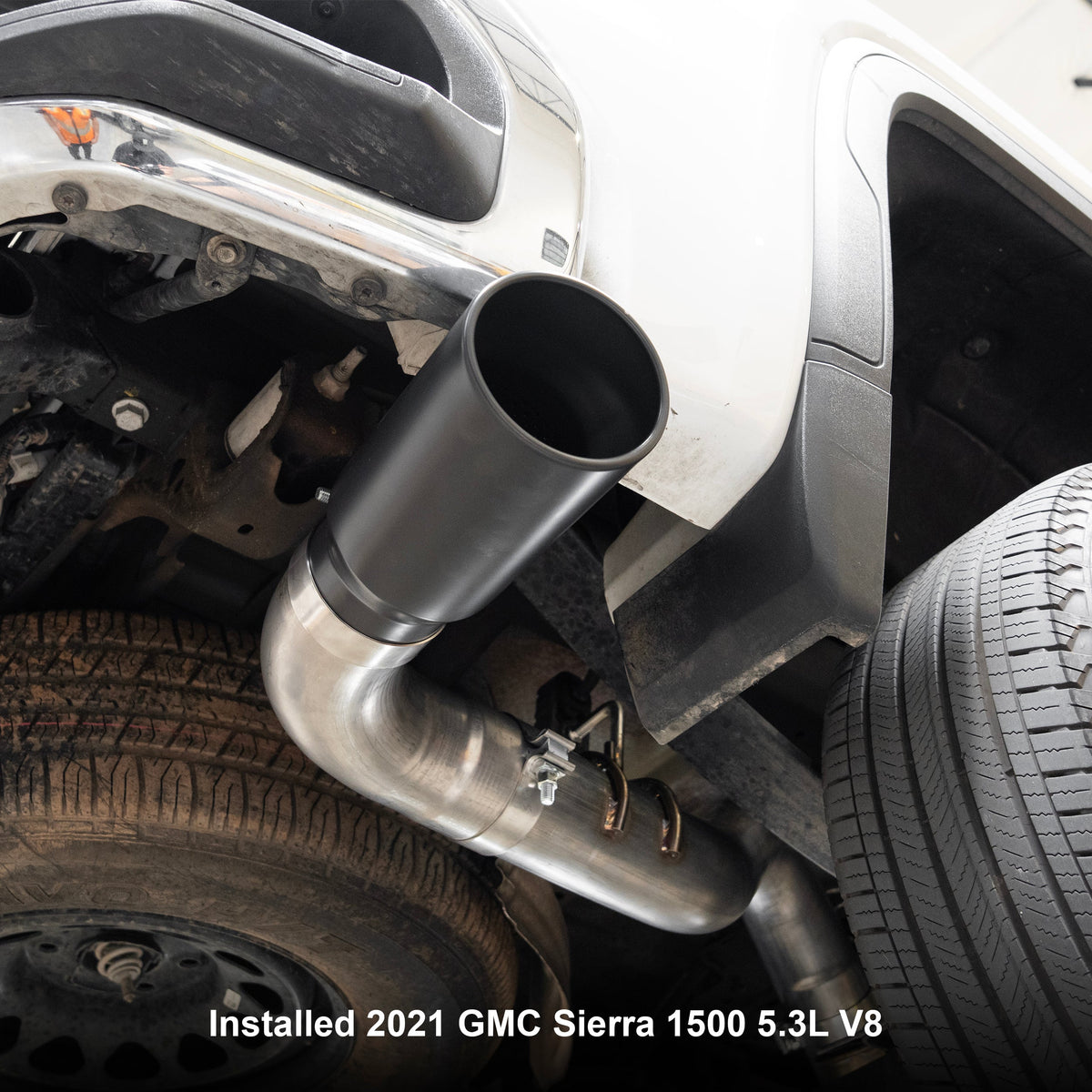 PPE 2019-2025 GM 1500 4.3L/5.3L Cat-Back Exhaust Single Exit Raw w/ Black Tips