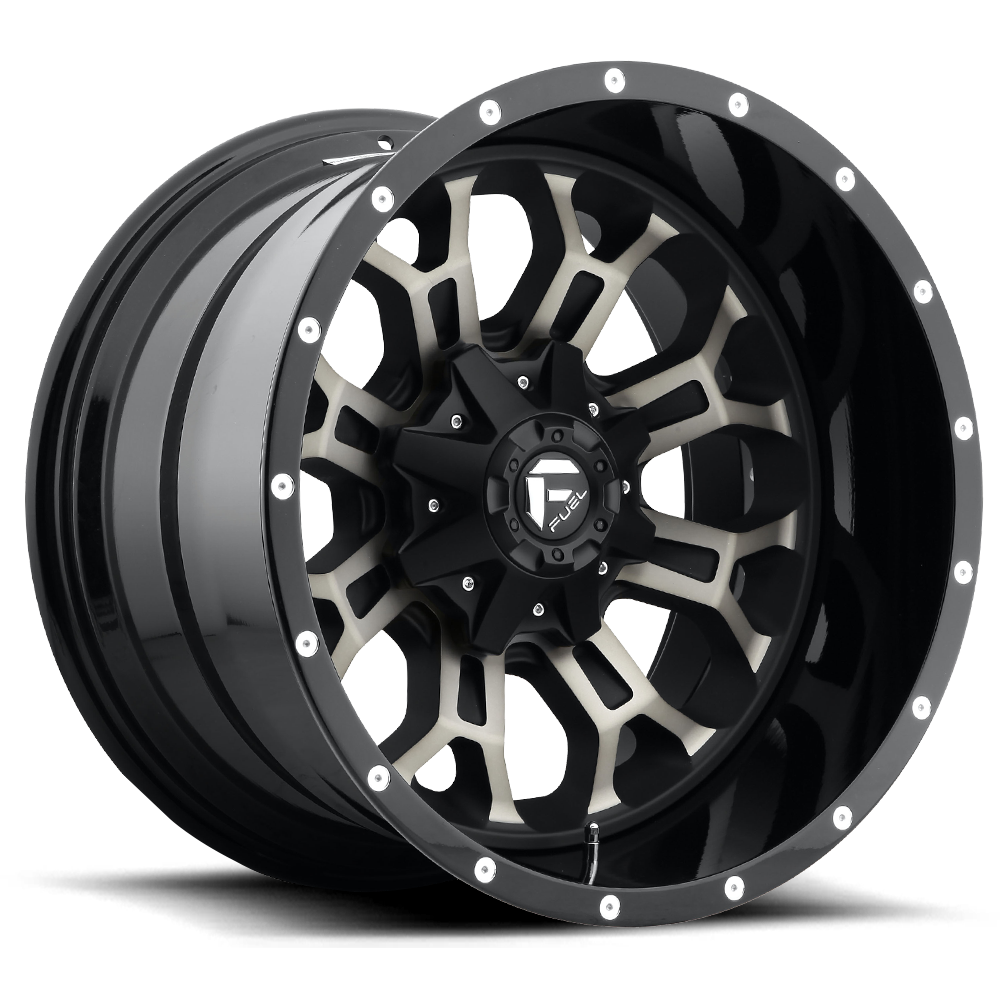 Fuel Crush Gloss Machined Double Dark Tint Wheel (D561) | Dirty Garage