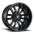 Fuel Sledge Matte Black Gloss Black Lip Wheel (D596) | Dirty Garage