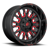 Fuel Stroke Gloss Black w/ Red Tint Wheel (D612) | Dirty Garage
