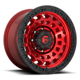 Fuel Zephyr Candy Red w/ Black Bead Ring Wheel (D632) | Dirty Garage