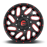 Fuel Triton Gloss Black w/ Red Tint Wheel (D656) | Dirty Garage
