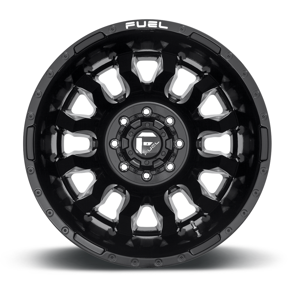 Fuel Blitz Gloss Black Milled Wheel (D673) | Dirty Garage