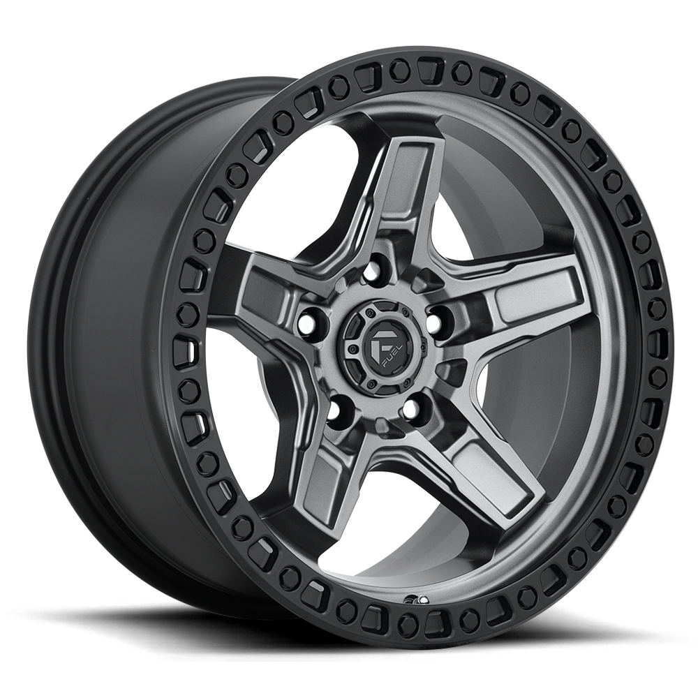 Fuel Kicker Matte Gunmetal Black Bead Ring Wheel (D698) | Dirty Garage