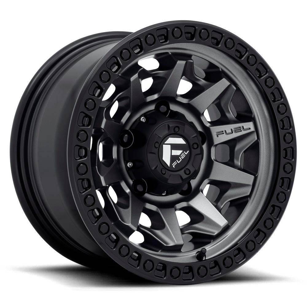 Fuel Covert Matte Gunmetal Black Bead Ring Wheel (D716) | Dirty Garage