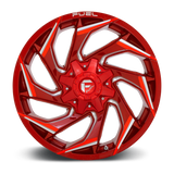 Fuel Reaction Candy Red Milled Wheel (D754) | Dirty Garage