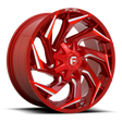 Fuel Reaction Candy Red Milled Wheel (D754) | Dirty Garage