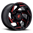 Fuel Reaction Gloss Black Milled w/ Red Tint Wheel (D755) | Dirty Garage