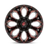 Fuel Assault Matte Black Red Milled Wheel (D787) | Dirty Garage