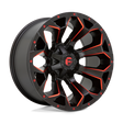 Fuel Assault Matte Black Red Milled Wheel (D787) | Dirty Garage
