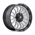 Fuel Arc Silver Brushed Face w/ Milled Black Lip Wheel (D798) | Dirty Garage