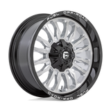 Fuel Arc Silver Brushed Face w/ Milled Black Lip Wheel (D798) | Dirty Garage