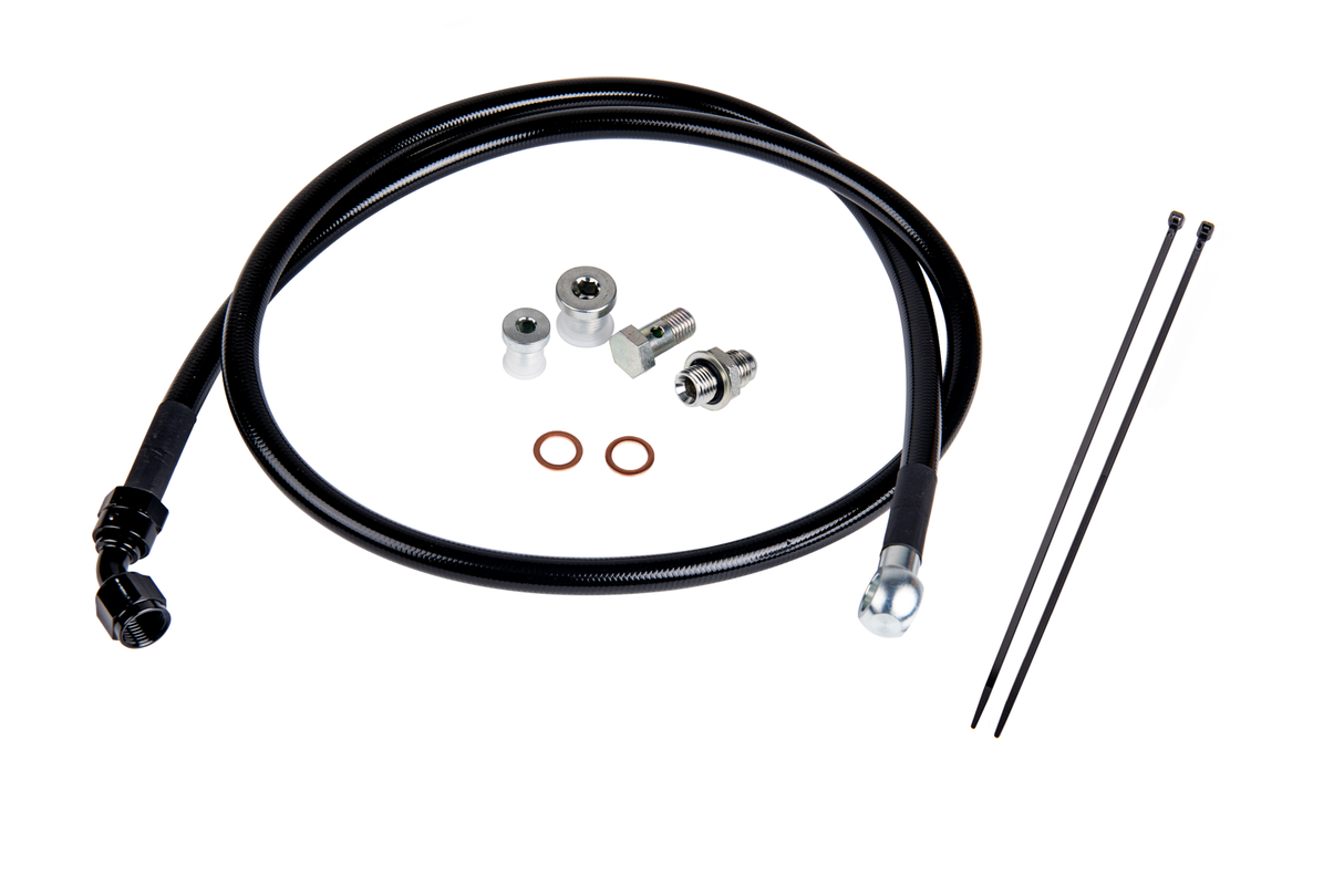 2001-2016 GM HD Remote Turbo Oil Feed Line Kit for 6.6L Turbochargers (FPE-DTFL-0116)