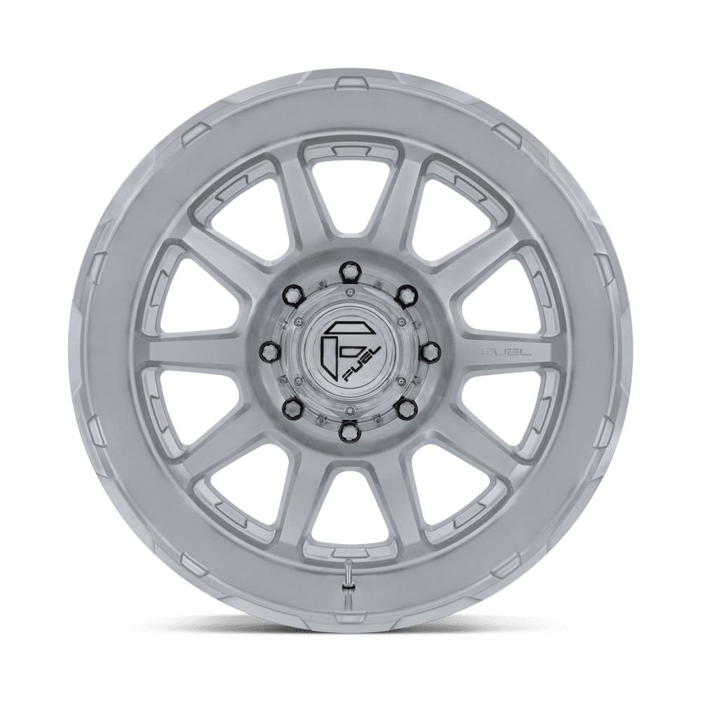 Fuel Circuit Dually Gloss Silver w/ Machined Face Wheel (D912) | Dirty Garage