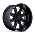 Fuel Darkstar Matte Black w/ Gloss Black Lip Wheel | Dirty Garage