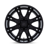 Fuel Darkstar Matte Black w/ Gloss Black Lip Wheel | Dirty Garage