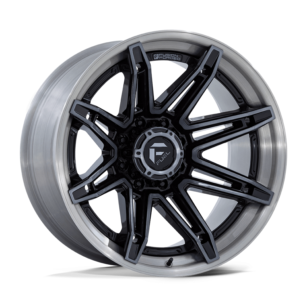 Fuel Brawl Gloss Black w/ Brushed Gray Tint Face & Lip Wheel (FC401) | Dirty Garage