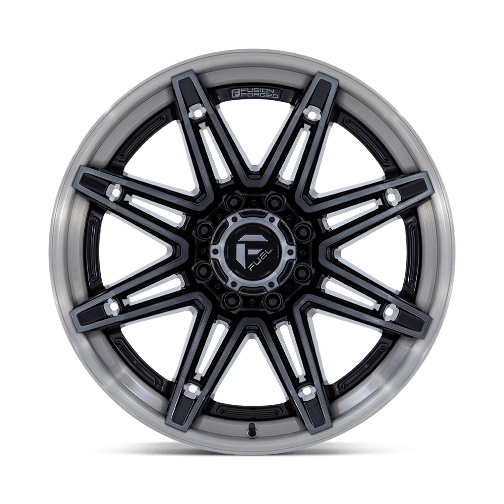 Fuel Brawl Gloss Black w/ Brushed Gray Tint Face & Lip Wheel (FC401) | Dirty Garage