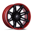 Fuel Brawl Matte Black w/ Candy Red Lip Wheel (FC401) | Dirty Garage