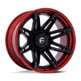 Fuel Brawl Matte Black w/ Candy Red Lip Wheel (FC401) | Dirty Garage