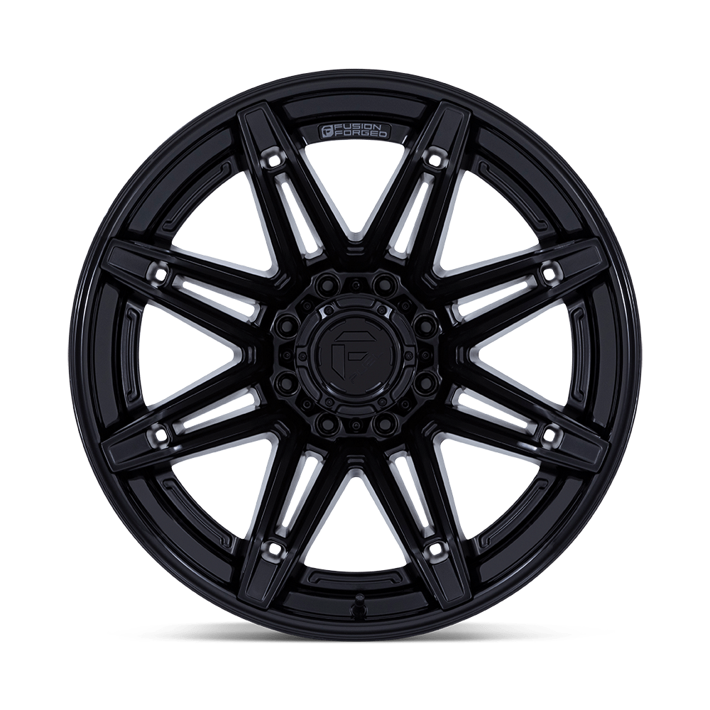 Fuel Brawl Matte Black w/ Gloss Black Lip Wheel (FC401) | Dirty Garage