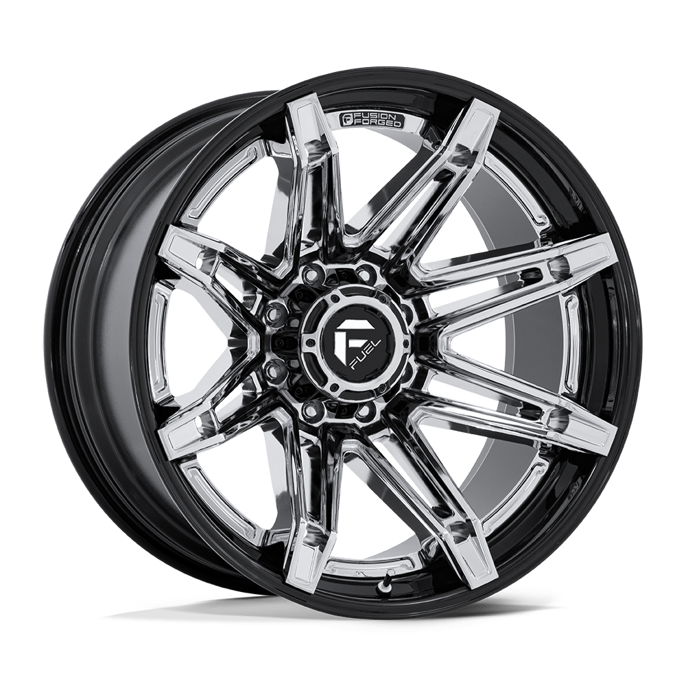 Fuel Brawl Chrome w/ Gloss Black Lip Wheel (FC401) | Dirty Garage